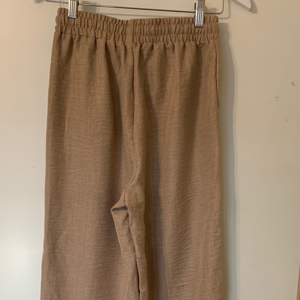 Tan Drawstring Pants - Picture 2 of 3